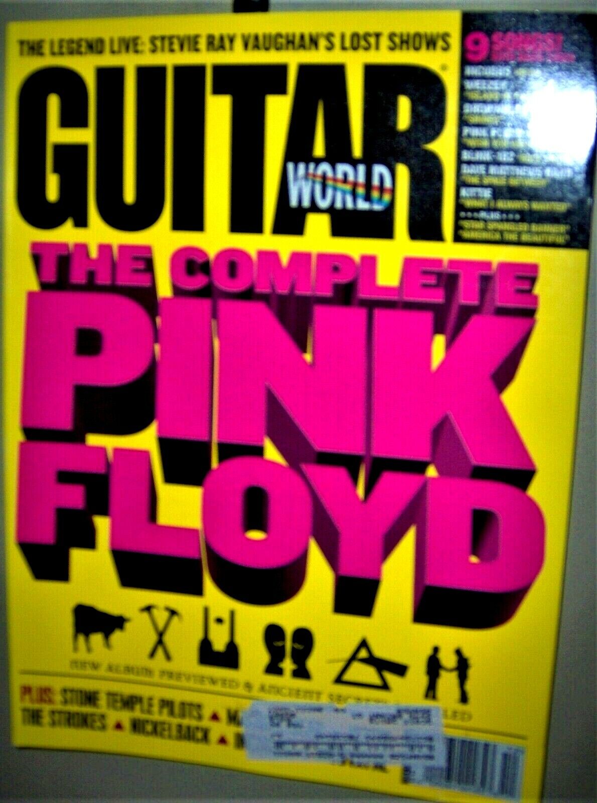 Pink Floyd The Complete Guitar World Mag Dec 2001 Stevie Ray Vaughan Legend Cool