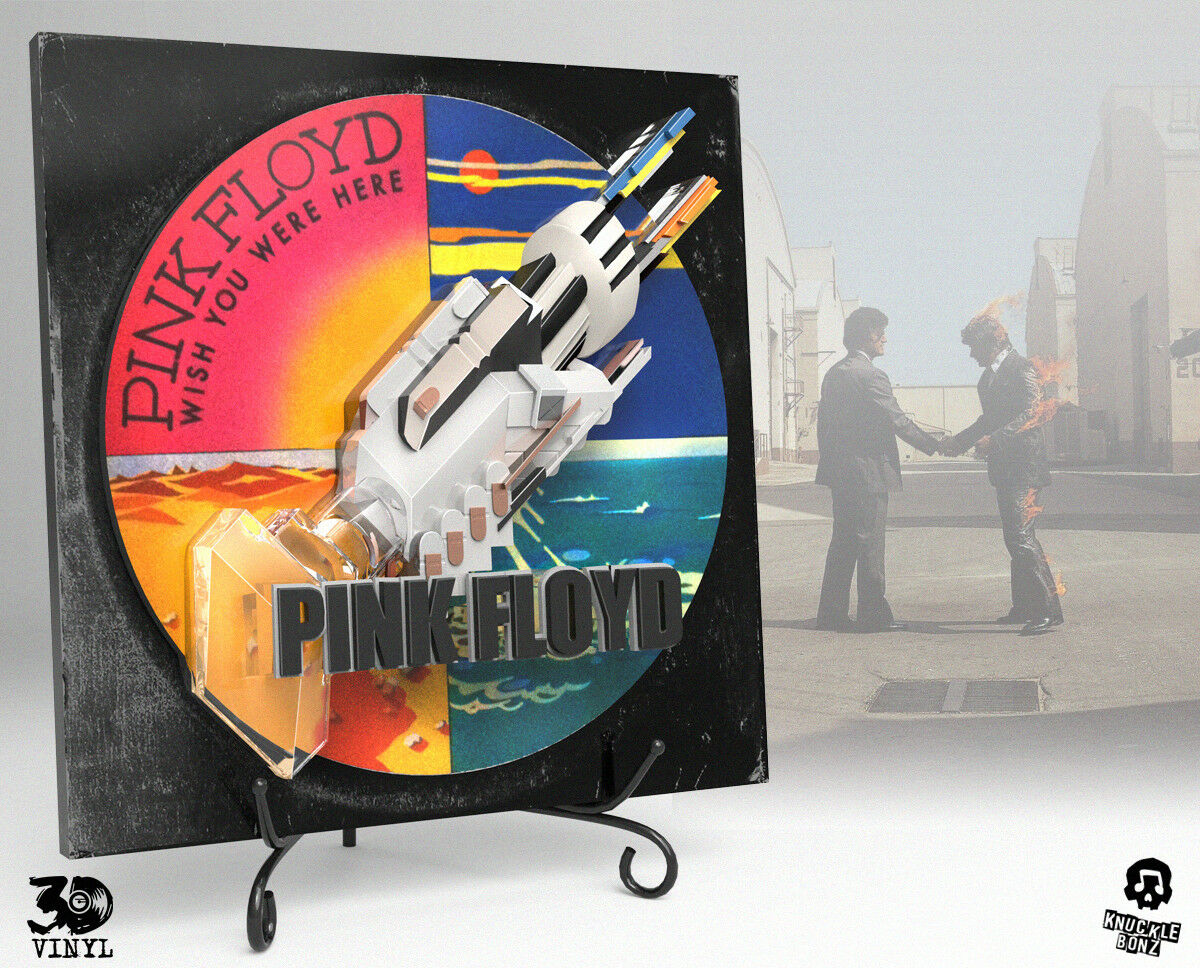 Pink Floyd (wish You Were Here) 3d Vinyl™ Direct From Knucklebonz