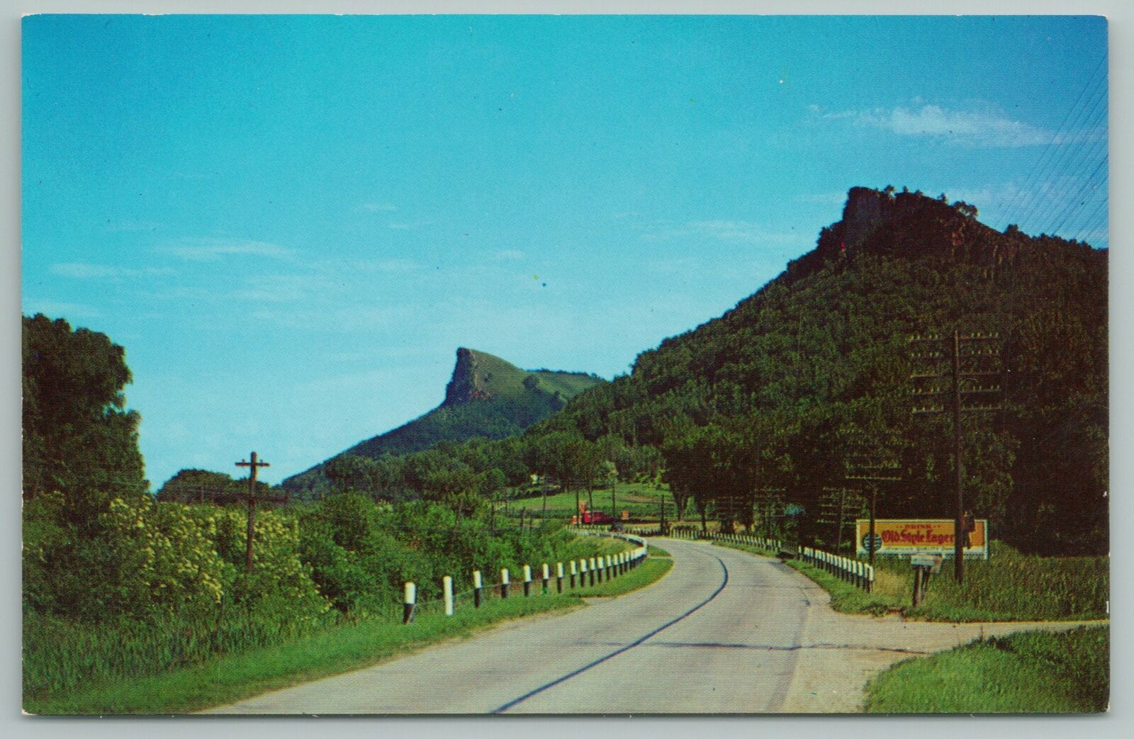 Minnesota~twin Bluff On Hwy 61~vintage Postcard