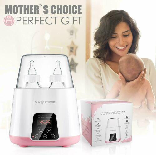 5in1 Baby Bottle Warmer Remote Control Steam Sterilizer Food Breastmilk Heater