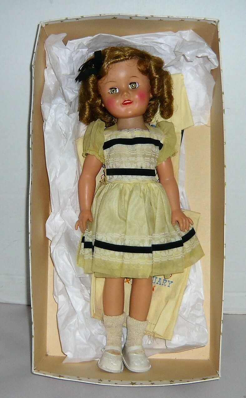 15" Vintage Idea;l Shirley Temple Doll Sleep Eyes W/box