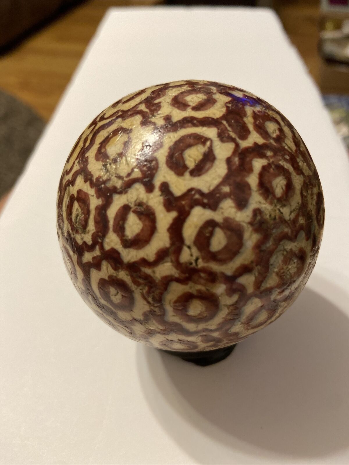 Vintage Carpet Ball ( Marble)flower Design