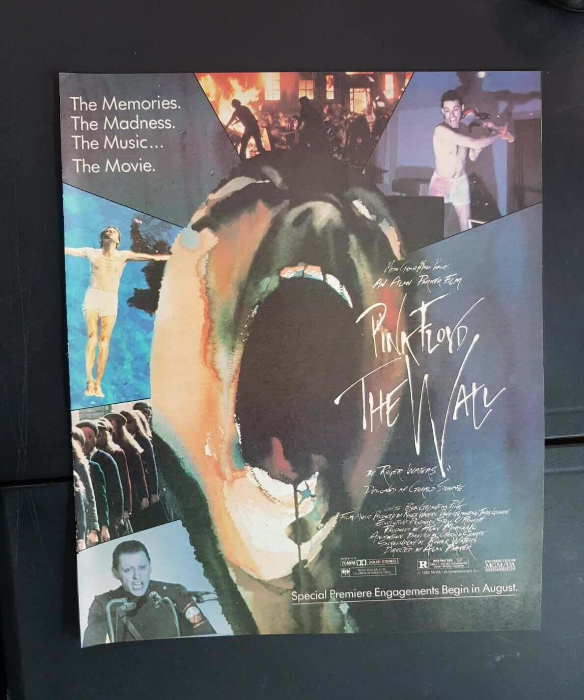 Pink Floyd The Wall Movie Vintage Print Ad 1982
