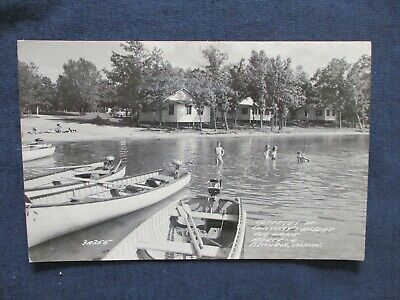 Rp Bemidji Minnesota Conway's Resort Cottages & Boats Big Lake 1940s Postcard
